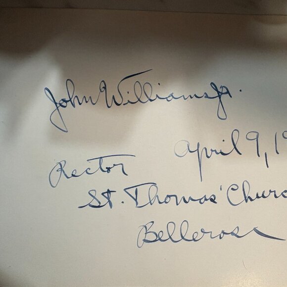 Robert E. L. Strider Sr. & 2 Others Signed Autograph Document – Episcopal Leader - Picture 2 of 2